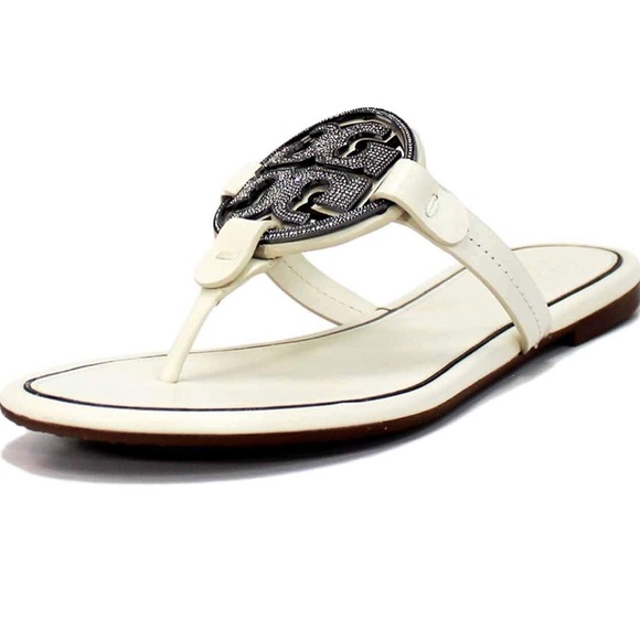 Tory Burch Metal Miller Embellished Sandal - Picture 6 of 6